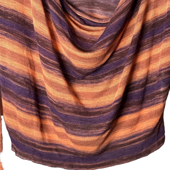 BCBGMaxAzria Reva Sweater NNI1H807 Ombré Purple Orange Size Small Viscose Linen - Picture 9 of 12